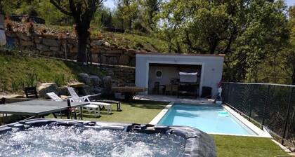 Large, quiet house all comforts private heated pool private parking jacuzzi