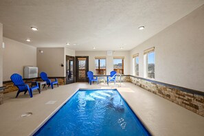 Indoor pool, a heated pool