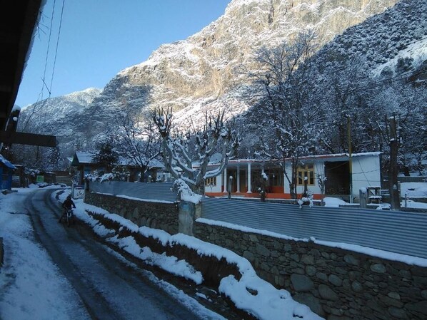 Voorkant van accommodatie