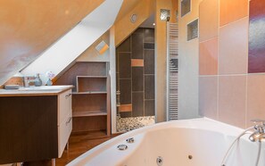 Combined shower/bathtub