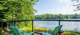 Modern Waterfront road access cottage awaits!