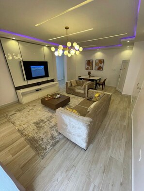 Smart TV, video games, DVD player, books