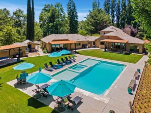 A heated pool