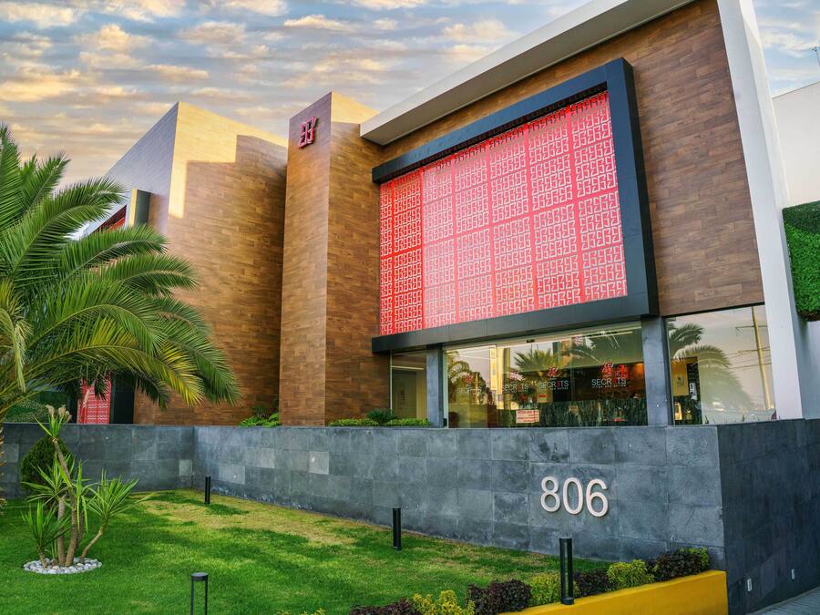 Façade de l’hébergement