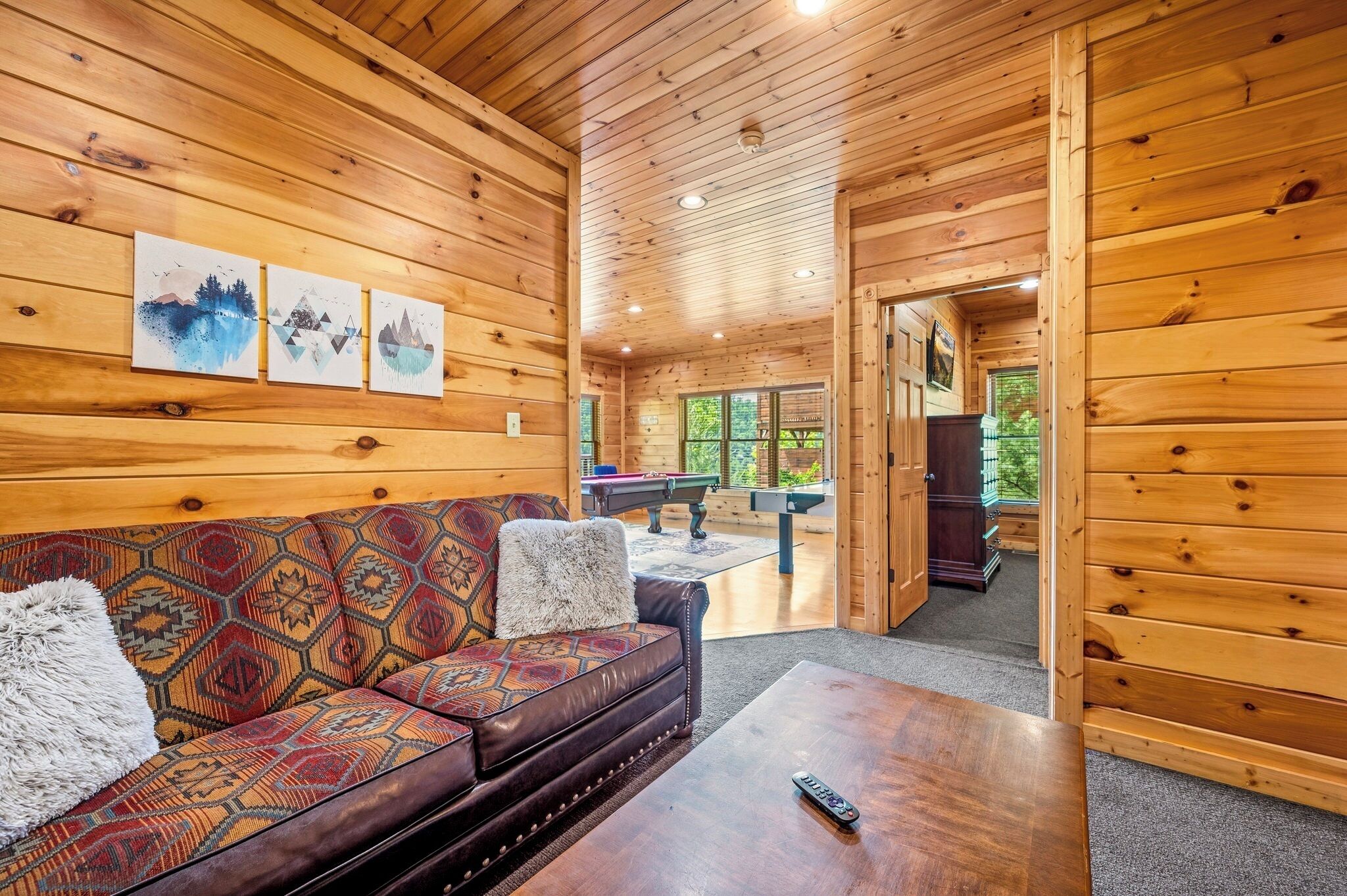 Smart TV, caminetto, videogiochi, lettore DVD