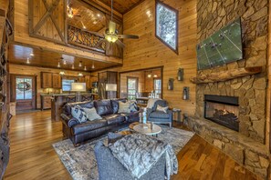 House, 4 Bedrooms | Living area - EZ Come EZ Geaux by Escape to Blue Ridge (Blue Ridge)