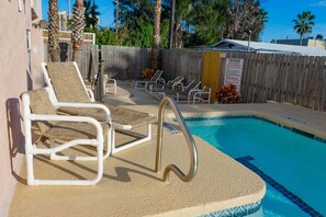 Apartment, 1 Bedroom | Pool | Outdoor pool - Walk to Beach - Heart of Entertainment District 1 Bedroom Home by RedAwning (South Padre Island)