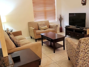 Condo, 2 Bedrooms | Living area | Flat-screen TV