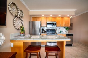 Condo, 1 Bedroom | Private kitchen | Fridge, oven, coffee/tea maker, toaster - Kuleana 409 Oceanfront 1 bedroom 1 bath condo 1 Condo by RedAwning (Lahaina)