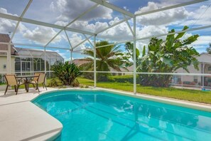 House, 4 Bedrooms | Pool | A heated pool - Michael's Southern Dunes Vacation Home 4 Bedroom Home by Redawning (Haines City)