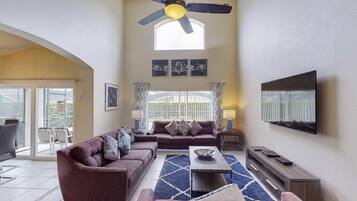 House, 5 Bedrooms | Living area | TV, foosball