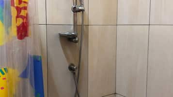 Studio, 1 Bedroom, Balcony, Garden View | Bathroom shower