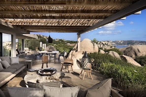 Villa, 4 Bedrooms, Patio, Pool View | View from property - Villa in Porto Rafael, Design, Infinity Pool, Panoramic Sea View, Privacy (Palau)