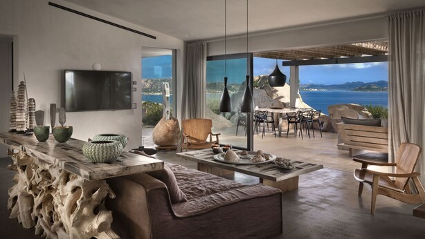 Unclassified image, 1 of 20, button - Villa in Porto Rafael, Design, Infinity Pool, Panoramic Sea View, Privacy (Palau)