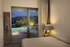 Room - Villa in Porto Rafael, Design, Infinity Pool, Panoramic Sea View, Privacy (Palau)
