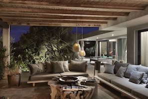 Villa, 4 Bedrooms, Patio, Pool View | View from property - Villa in Porto Rafael, Design, Infinity Pool, Panoramic Sea View, Privacy (Palau)