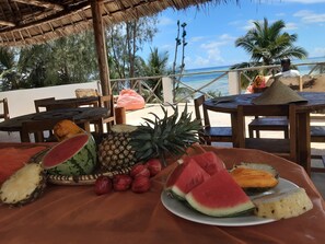 Room, 1 Bedroom, Balcony, Ocean View | Dining - Bb Ayla Beach House Zanzibar (Kiwengwa)