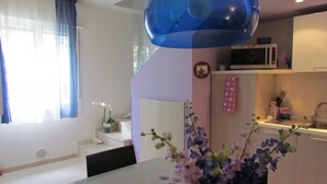 Apartment, 1 Bedroom, Balcony, City View | Dining room - Modern Apartment in a Quiet Area (San Michele al Tagliamento)