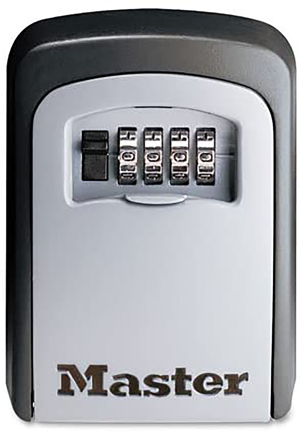 A Master brand electronic keypad lock.