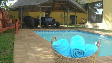 Room, 1 Bedroom, Accessible, Smoking | Pool | Outdoor pool