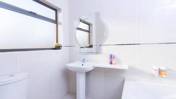 Room, 1 Bedroom, Accessible, Smoking | Bathroom | Bathrobes