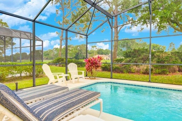 House, 4 Bedrooms | Pool | A heated pool - Simon's Southern Dunes Vacation Home 4 Bedroom Home by Redawning (Haines City)