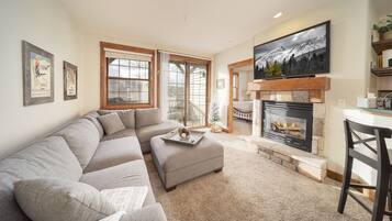 Cabin, 2 Bedrooms | Living area | Foosball