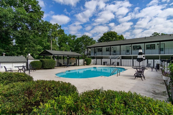 The seasonal-outdoor pool is the ideal place to be in the summer!