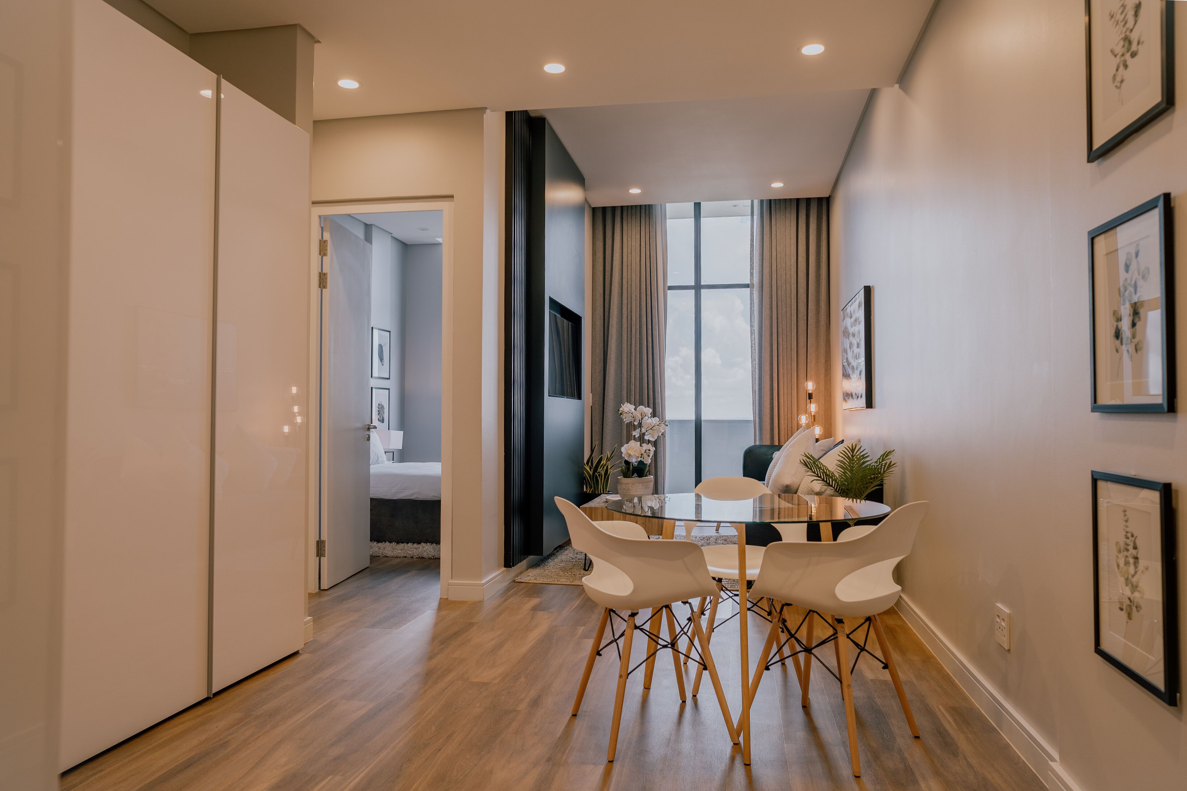 Premium Apartment | Living area | 43-inch Smart TV with cable channels