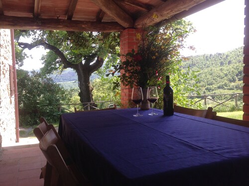 Farmhouse with pool large estate in the heart of the Tuscan countryside