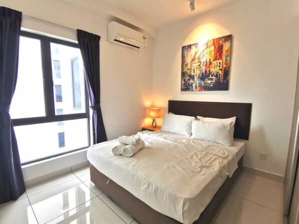 Chambre Double, salle de bains commune