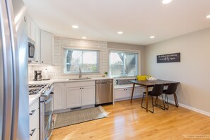 Fridge, microwave, oven, stovetop - Remodeled 3 bedroom home in Monona. Close to Downtown! (Monona)