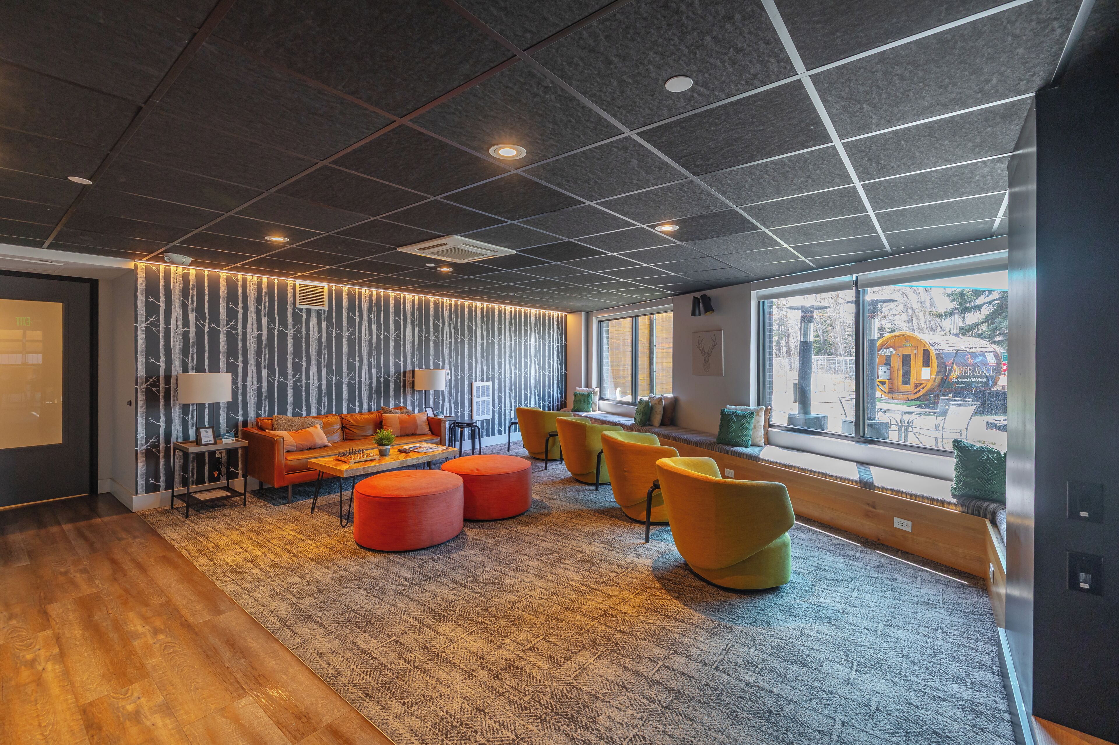 Sala de estar en el lobby