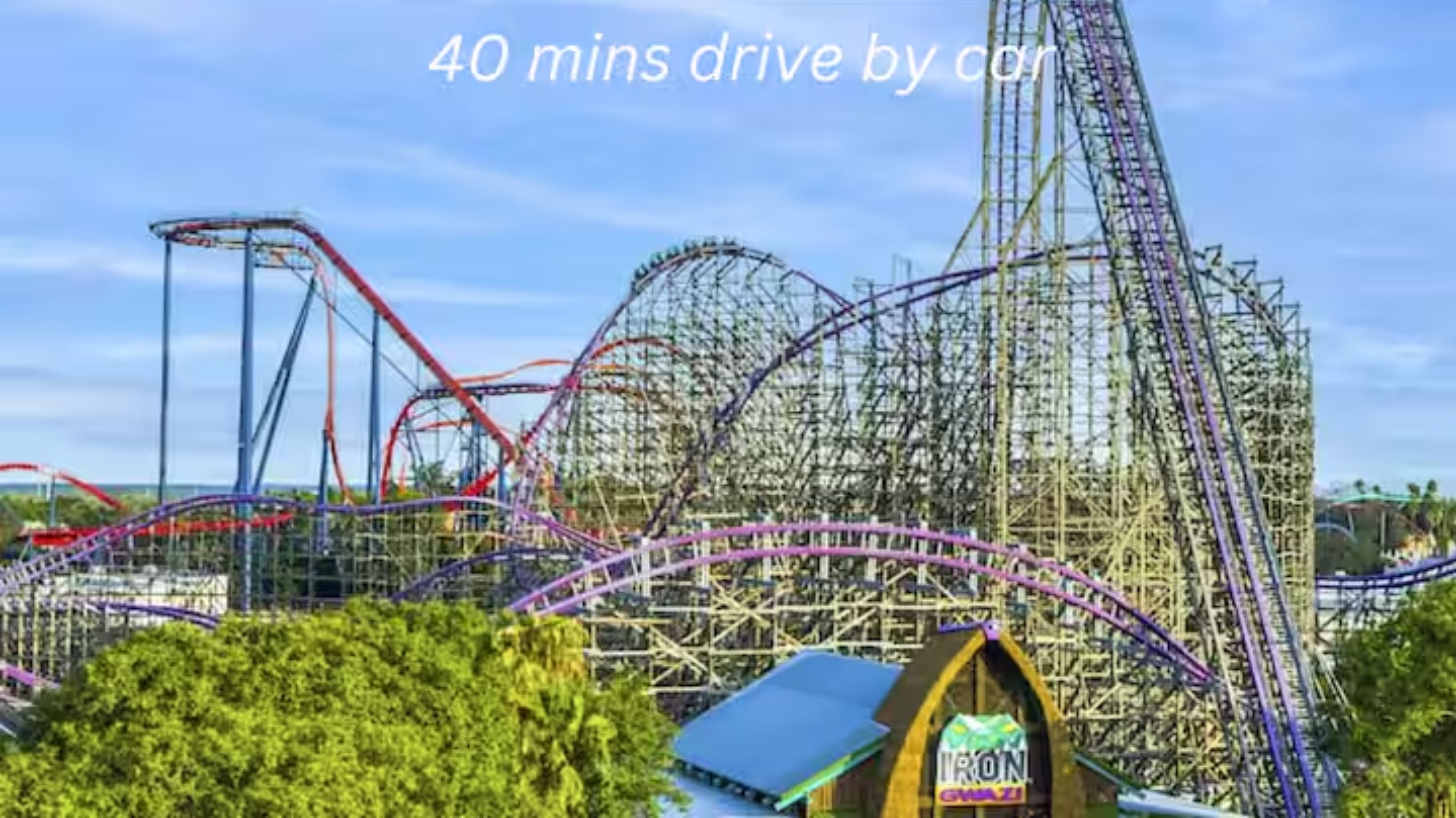 A roller coaster at Busch Gardens Tampa Bay.