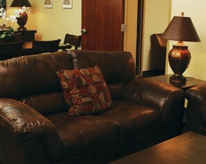 Standard Suite | Living area | 52-inch flat-screen TV with satellite channels, TV