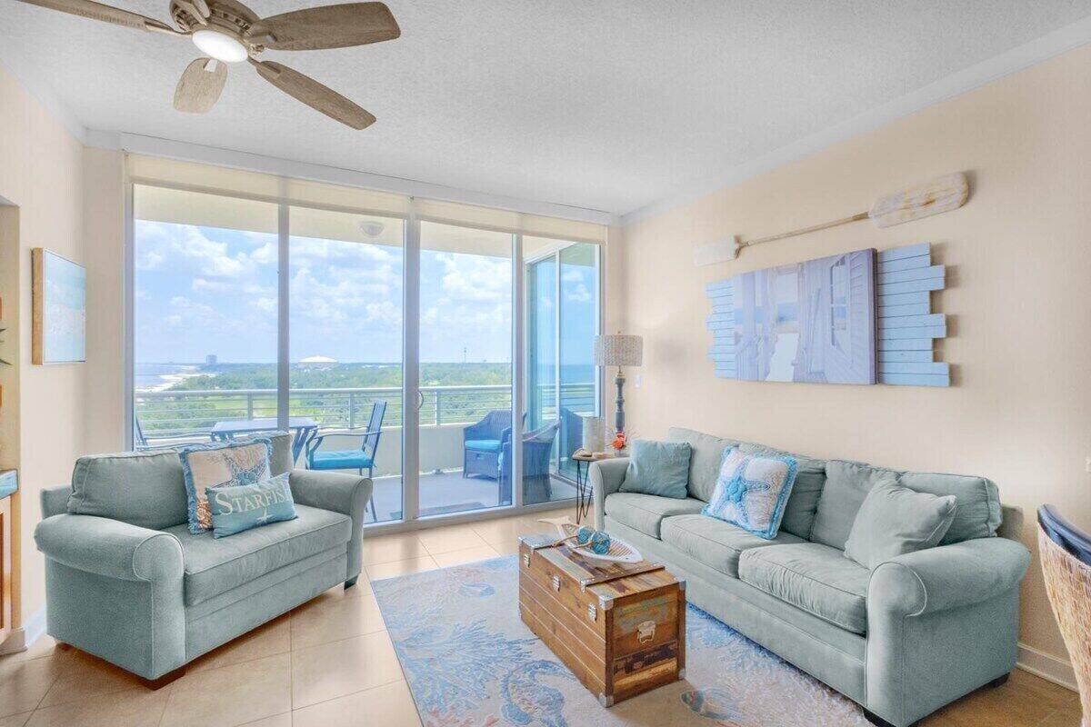 Condo, Multiple Beds, Balcony, Ocean View (Ocean Club Unit 0801) | Living area | 42-inch flat-screen TV with digital channels