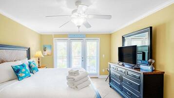 Condo, Multiple Beds, Pool View (Ocean Club Villas Unit D206) | 2 bedrooms, individually decorated, individually furnished, desk