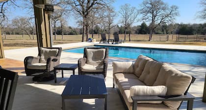 Country guesthouse w/ shared pool, firepit, and outdoor kitchen access
