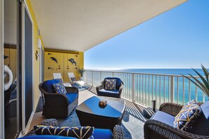 Lejlighed - 2 soveværelser - balkon - havudsigt (1405) | Balkon