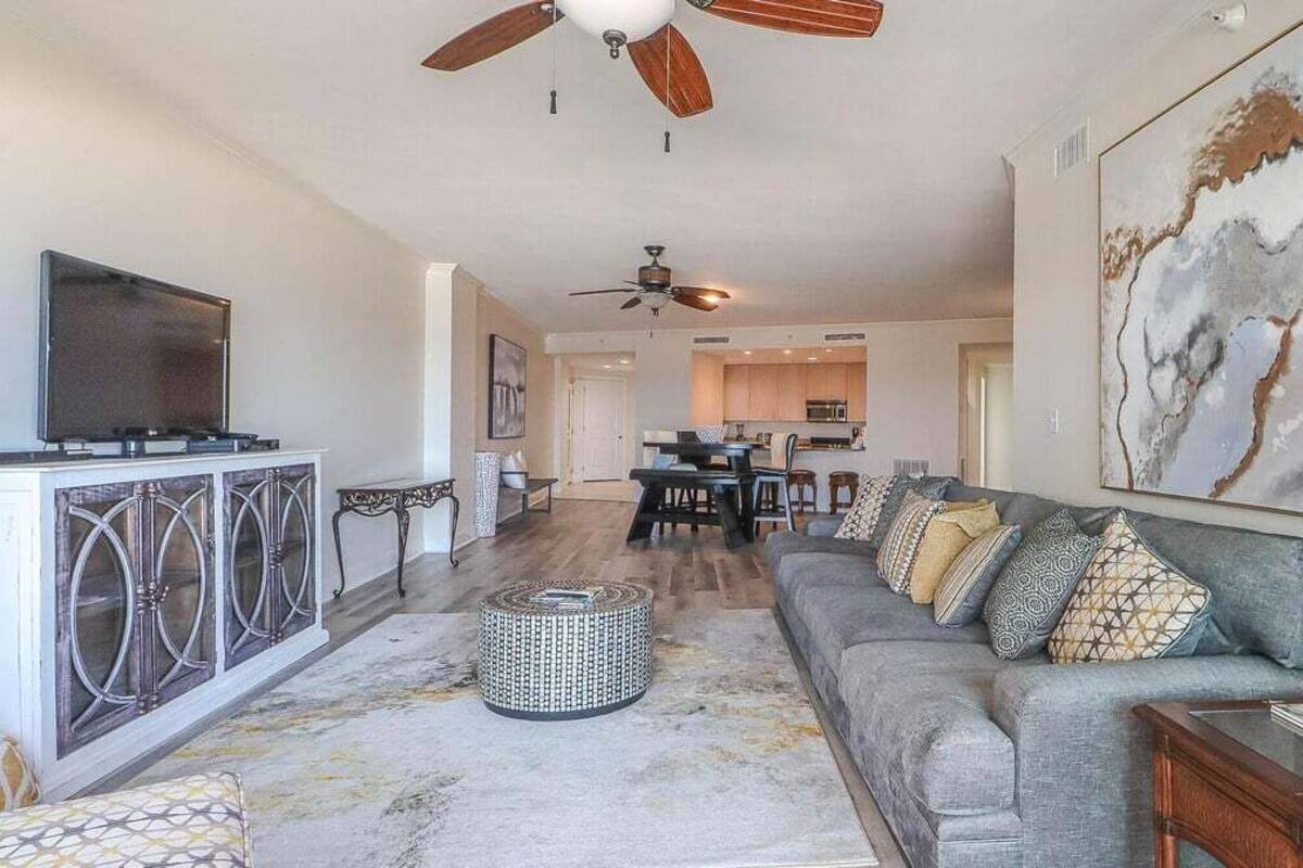 Condo, Multiple Beds, Balcony, Ocean View (Sea Breeze Unit 0601) | Living area | 42-inch flat-screen TV with digital channels