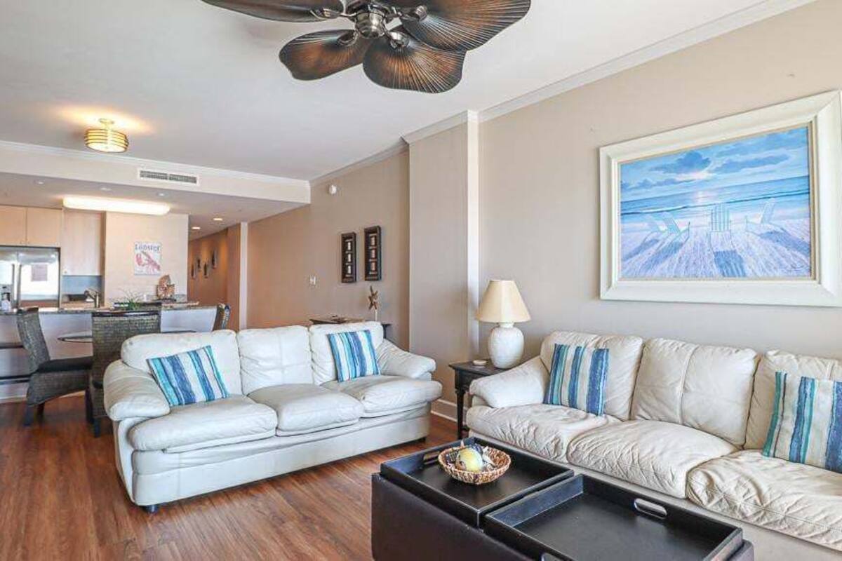 Condo, Multiple Beds, Balcony, Ocean View (Sea Breeze Unit 0305) | Living area | 42-inch flat-screen TV with digital channels