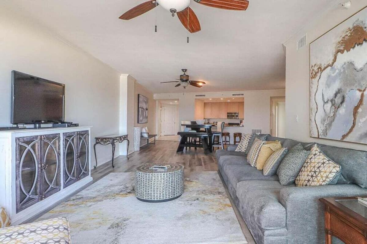 Condo, Multiple Beds, Balcony, Ocean View (Sea Breeze Unit 0601) | Living area | 42-inch flat-screen TV with digital channels