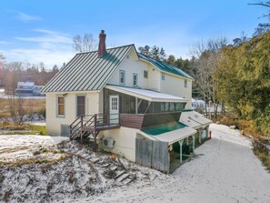 Exterior - Spacious Farmhouse Estate Overlooking a Babbling Brook with hot tub  (Campton)