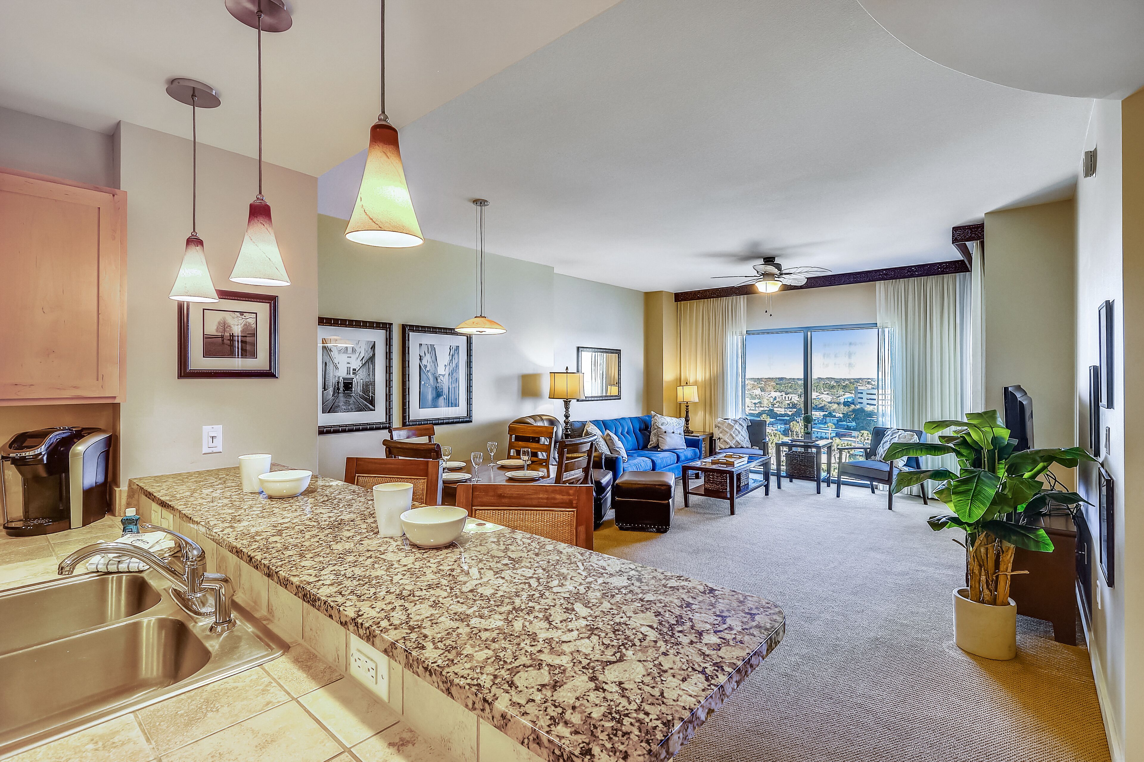 Apartment, 1 King Bed with Sofa bed, Balcony, Ocean View (831) | Private kitchen | Coffee/tea maker