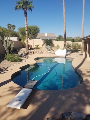 Outdoor pool -  Relax in Scenic  Fountain Hills- Very Private 3Br gem w/Pool (Fountain Hills)