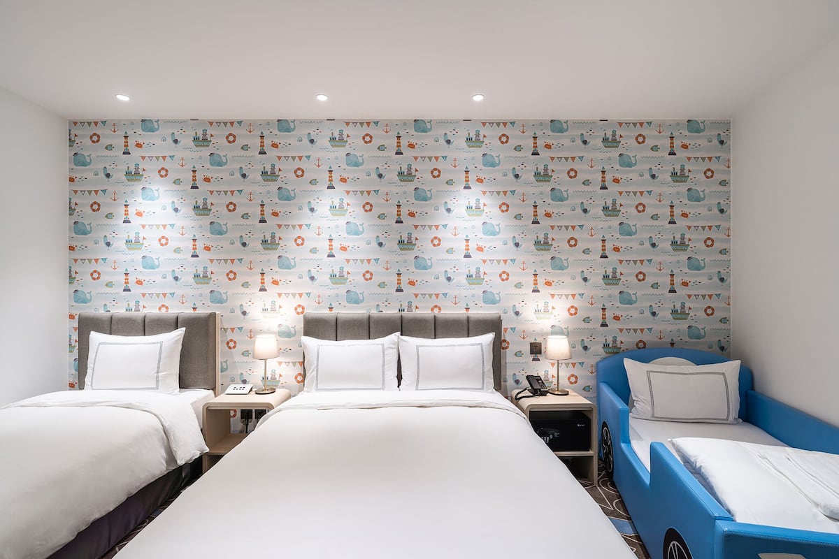 Signature Triple Room (small car bed) | In-room safe, free WiFi, bed sheets