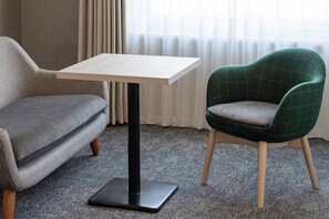 Down duvets, desk, bed sheets