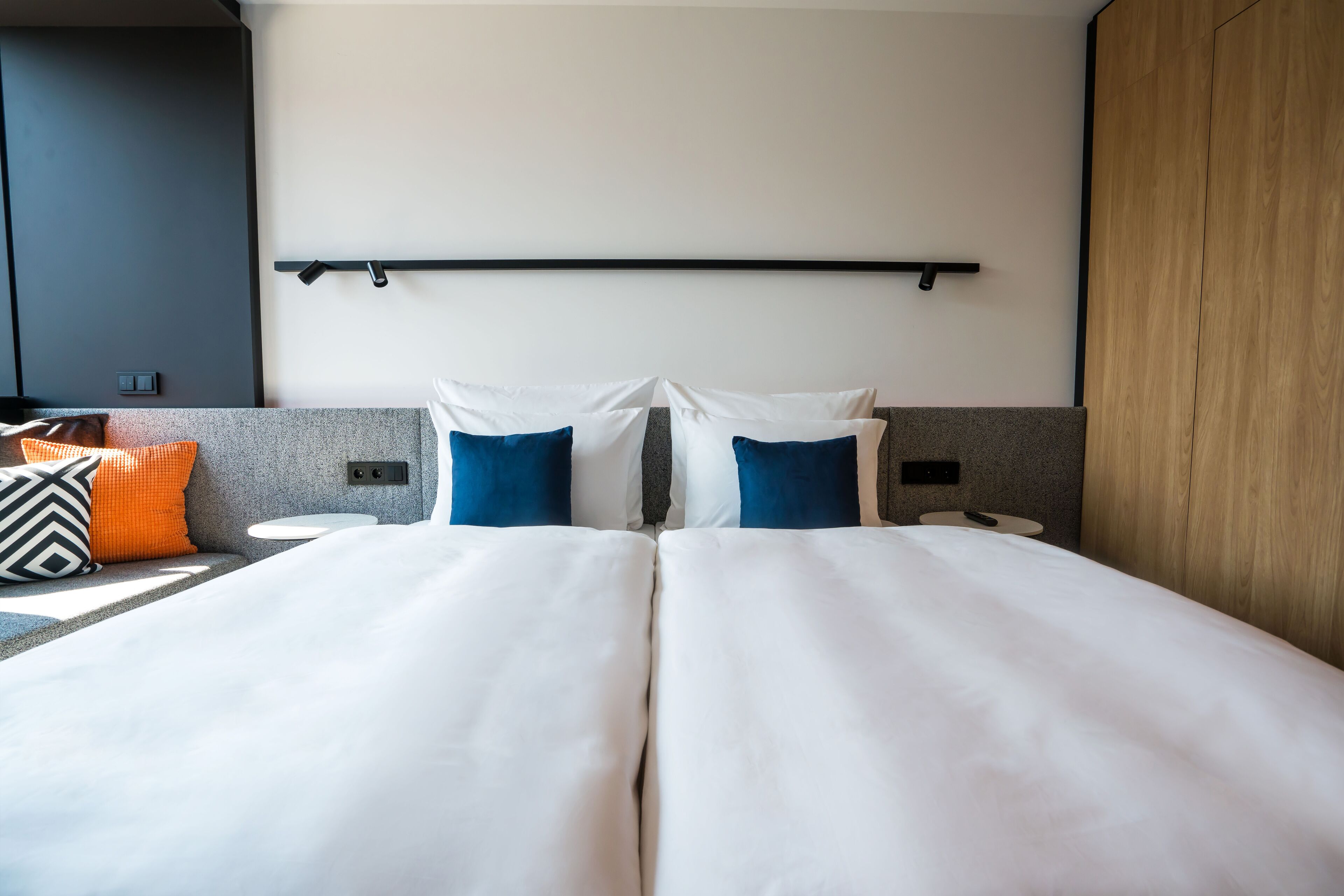 Comfort studio | Luxe beddengoed, donsdekens, een kluis op de kamer, geluiddichte muren