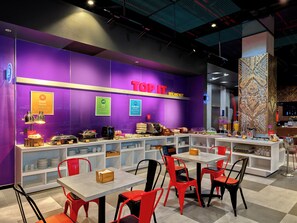 Free daily buffet breakfast
