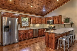 Mökki, 2 makuuhuonetta | Yksityinen keittiö